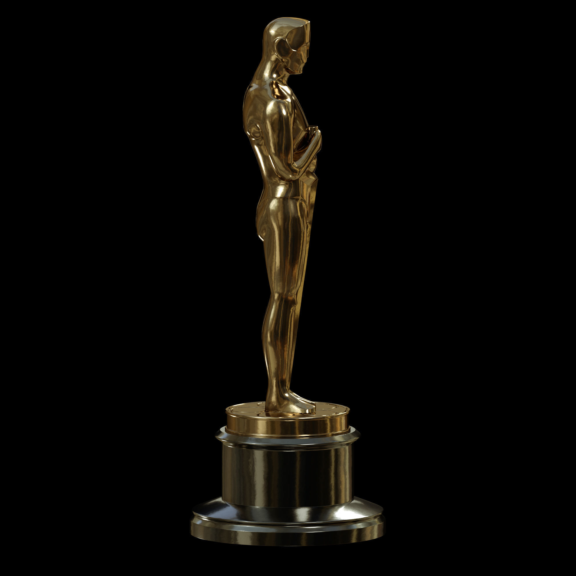 Oscar Award Statue print 3D print model_7