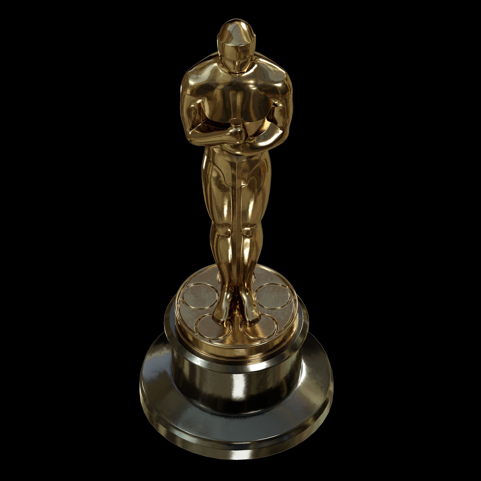 Oscar Award Statue print 3D print model_9