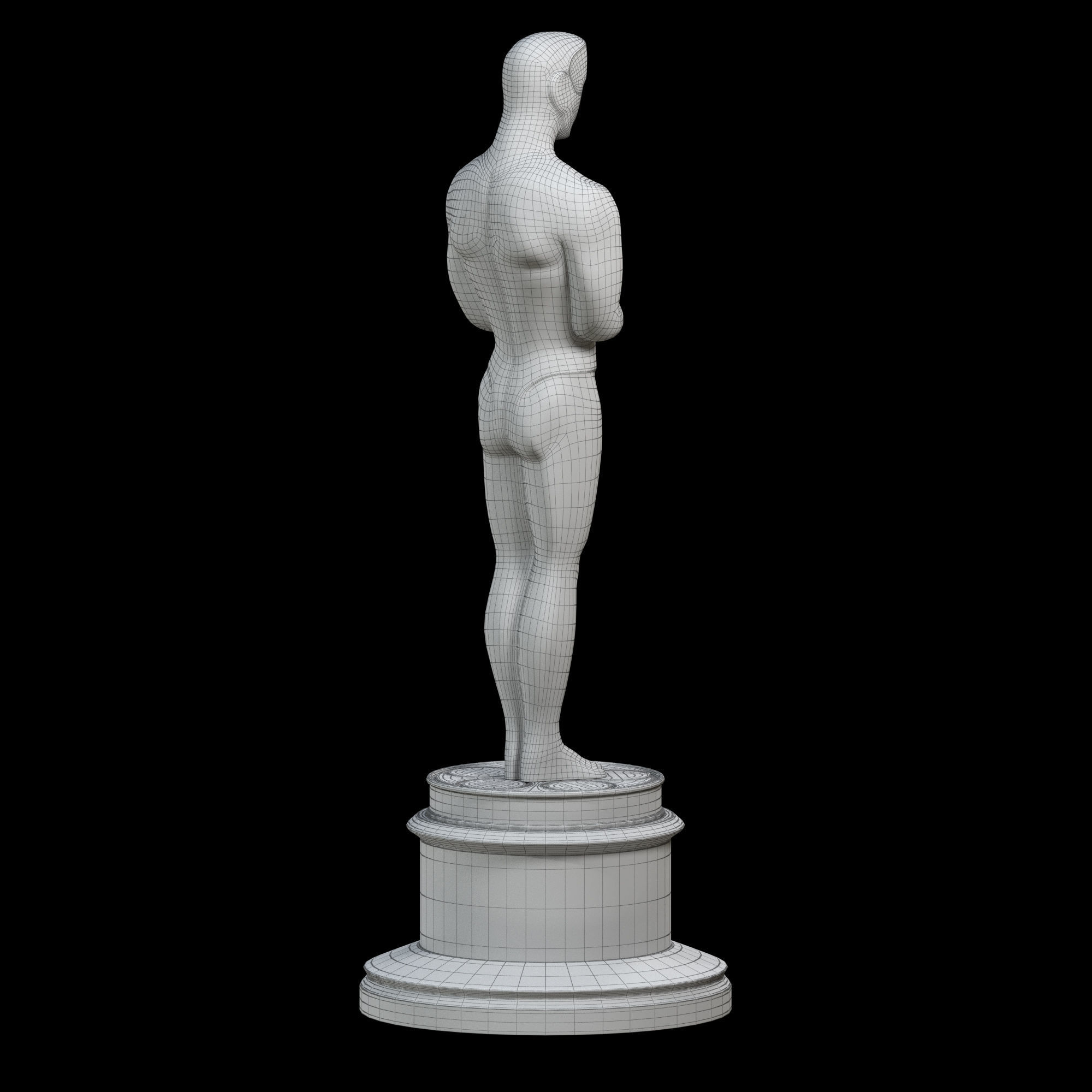 Oscar Award Statue print 3D print model_16