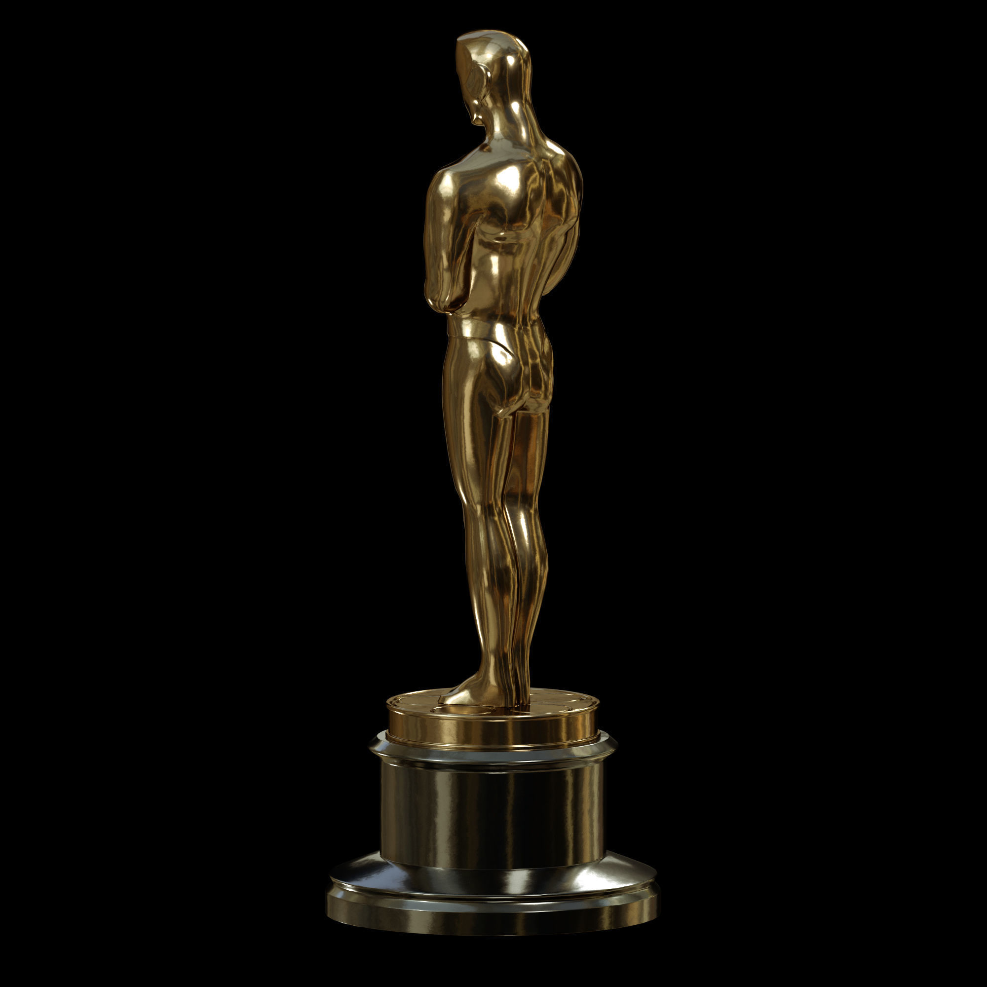 Oscar Award Statue print 3D print model_4