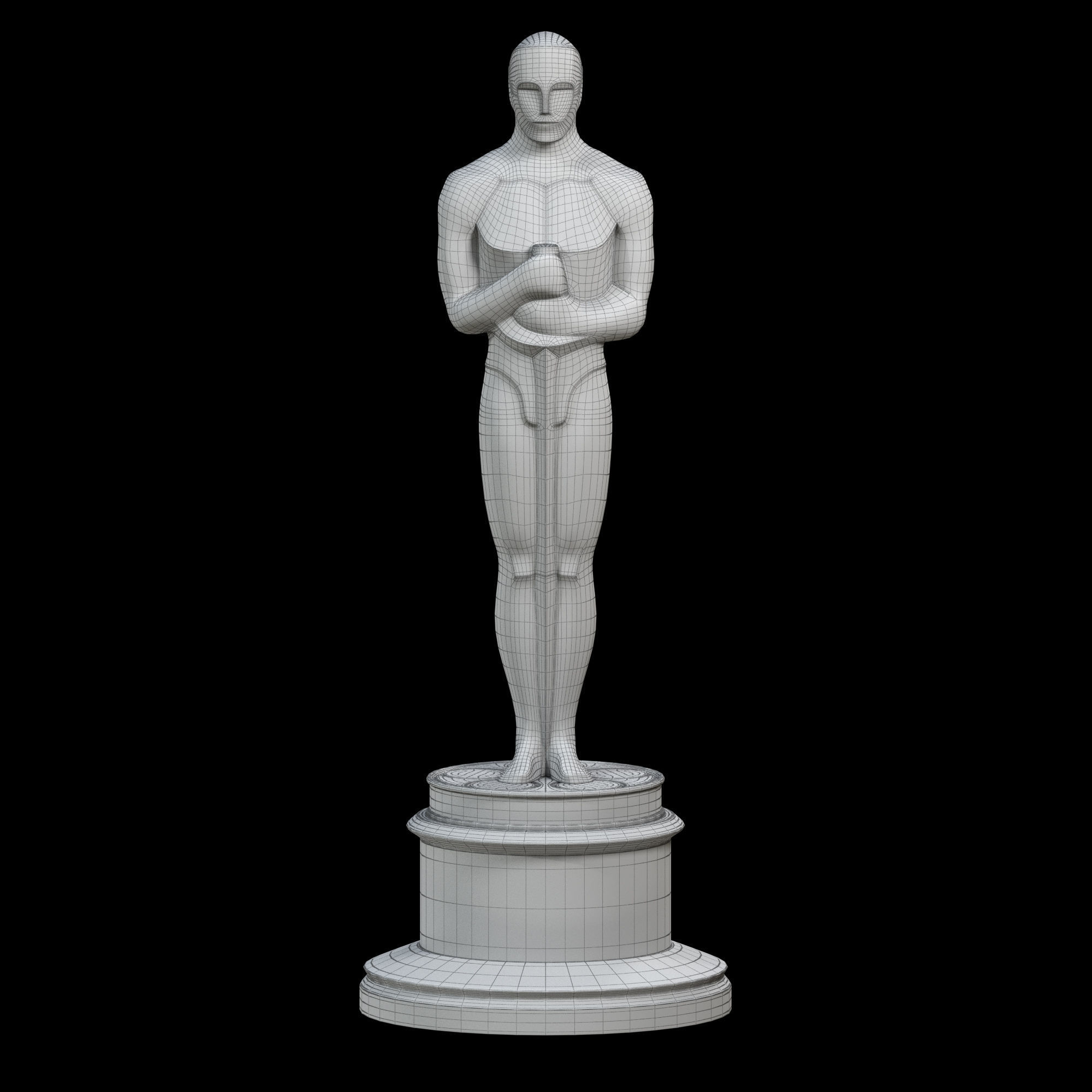 Oscar Award Statue print 3D print model_11