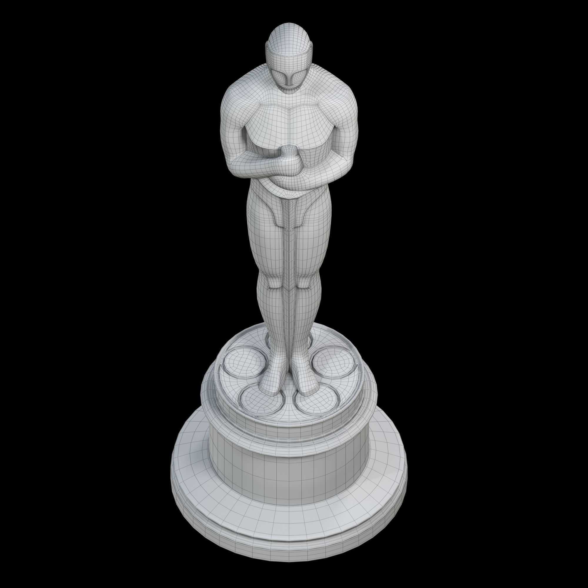 Oscar Award Statue print 3D print model_19