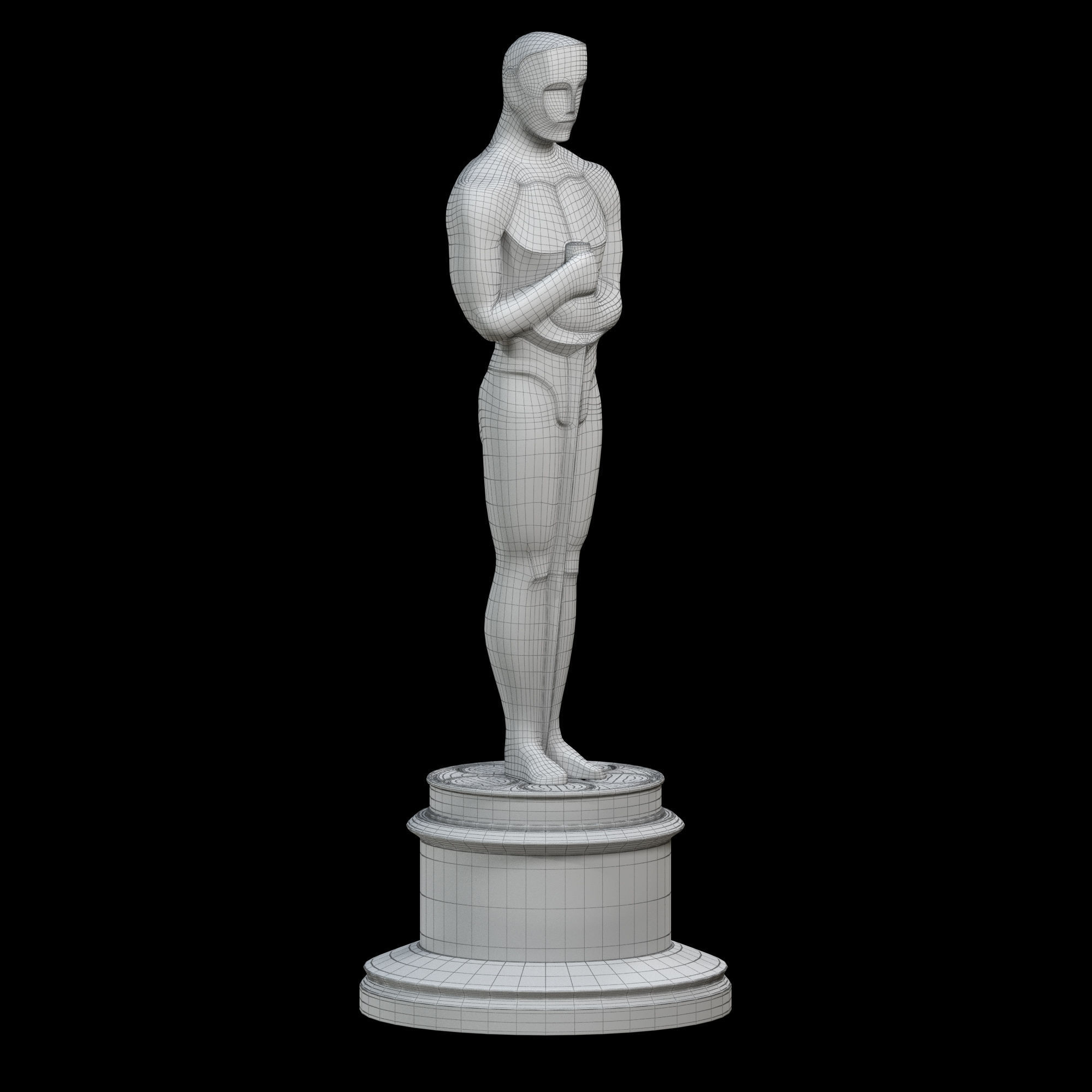 Oscar Award Statue print 3D print model_18