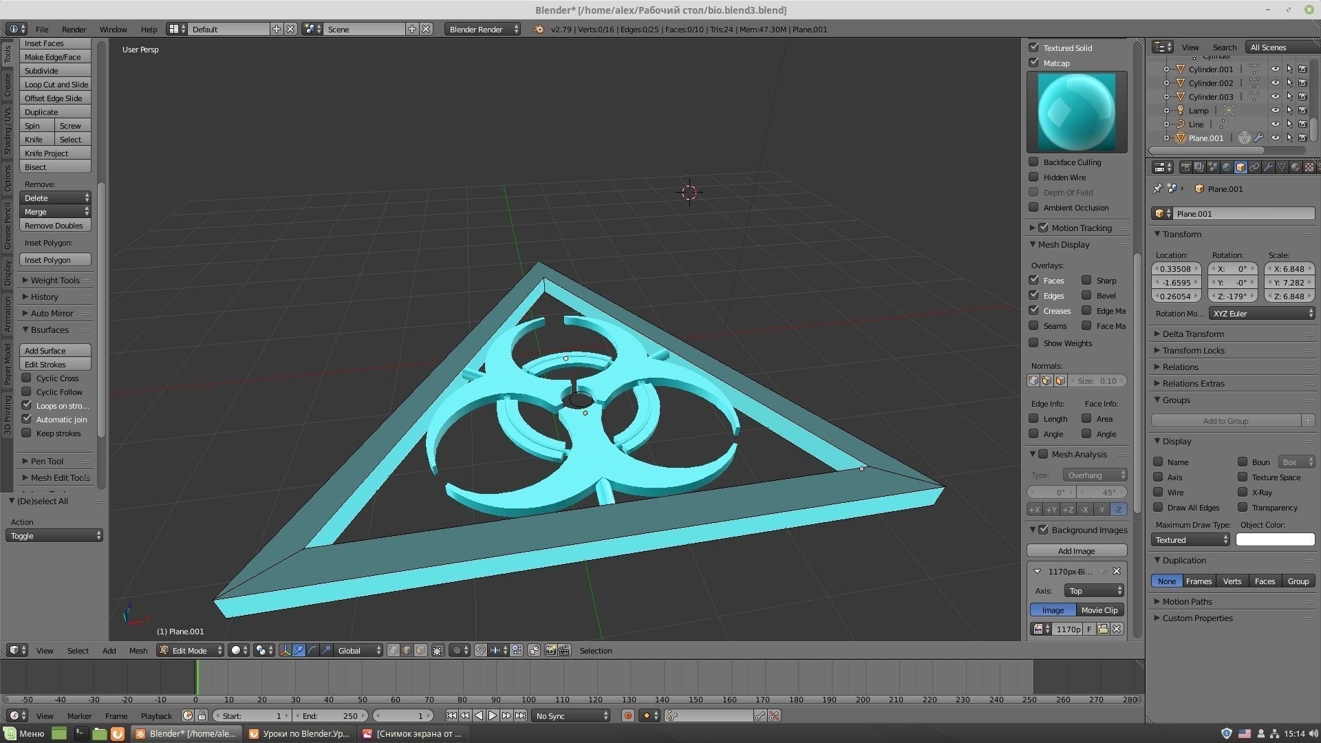 Biological pollution icon 3D print model_3