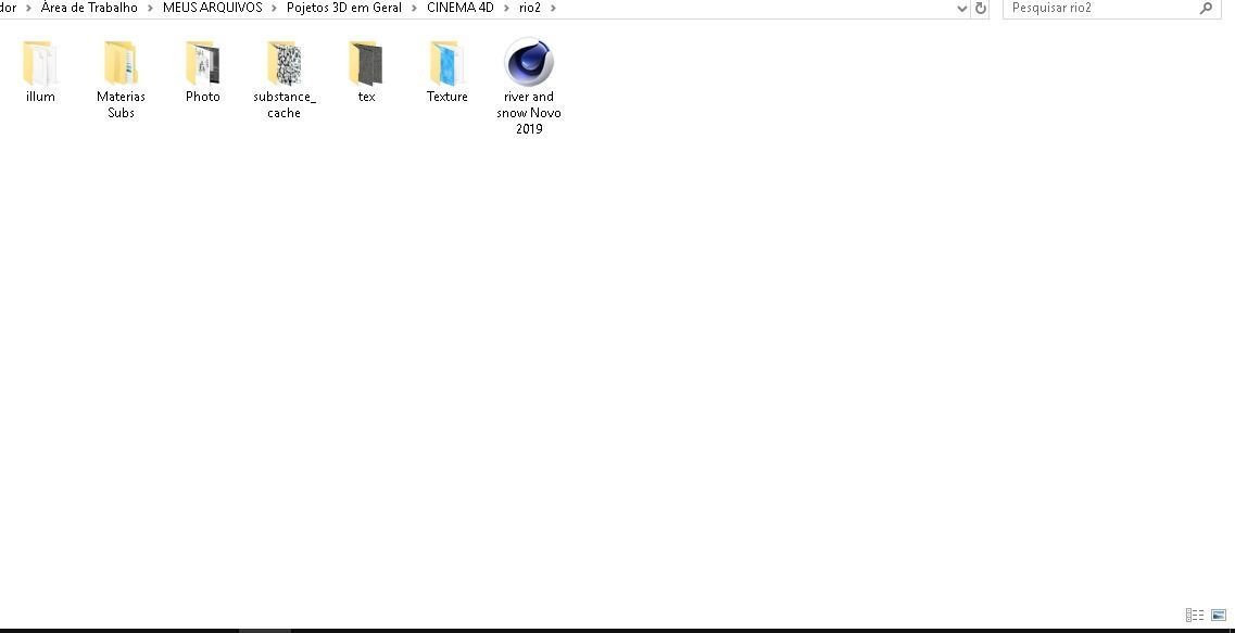 River and snow Free 3D model_14