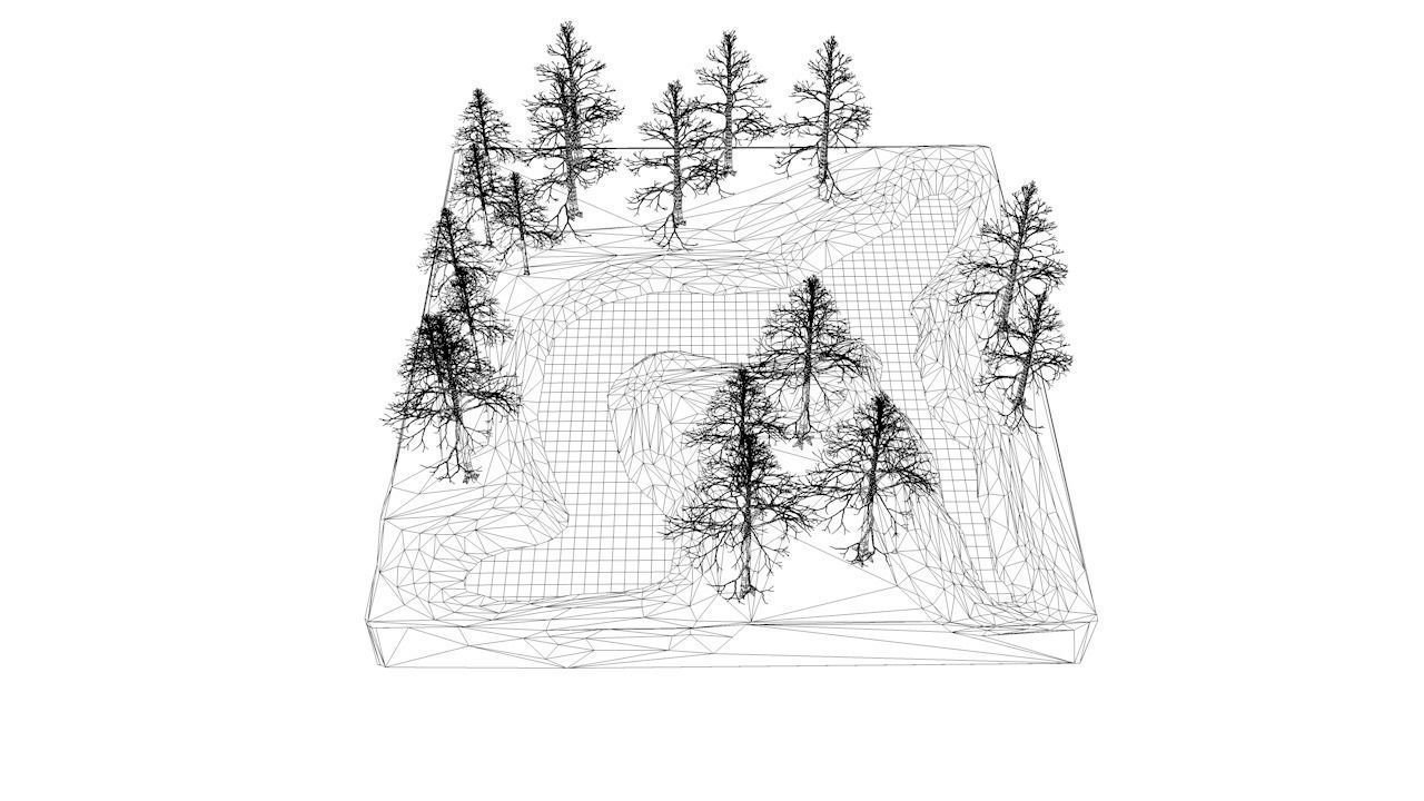 River and snow Free 3D model_12