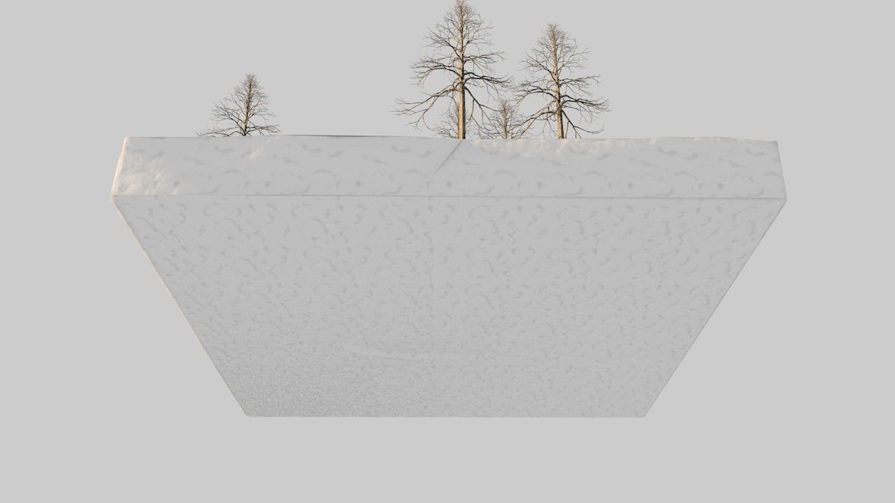 River and snow Free 3D model_10