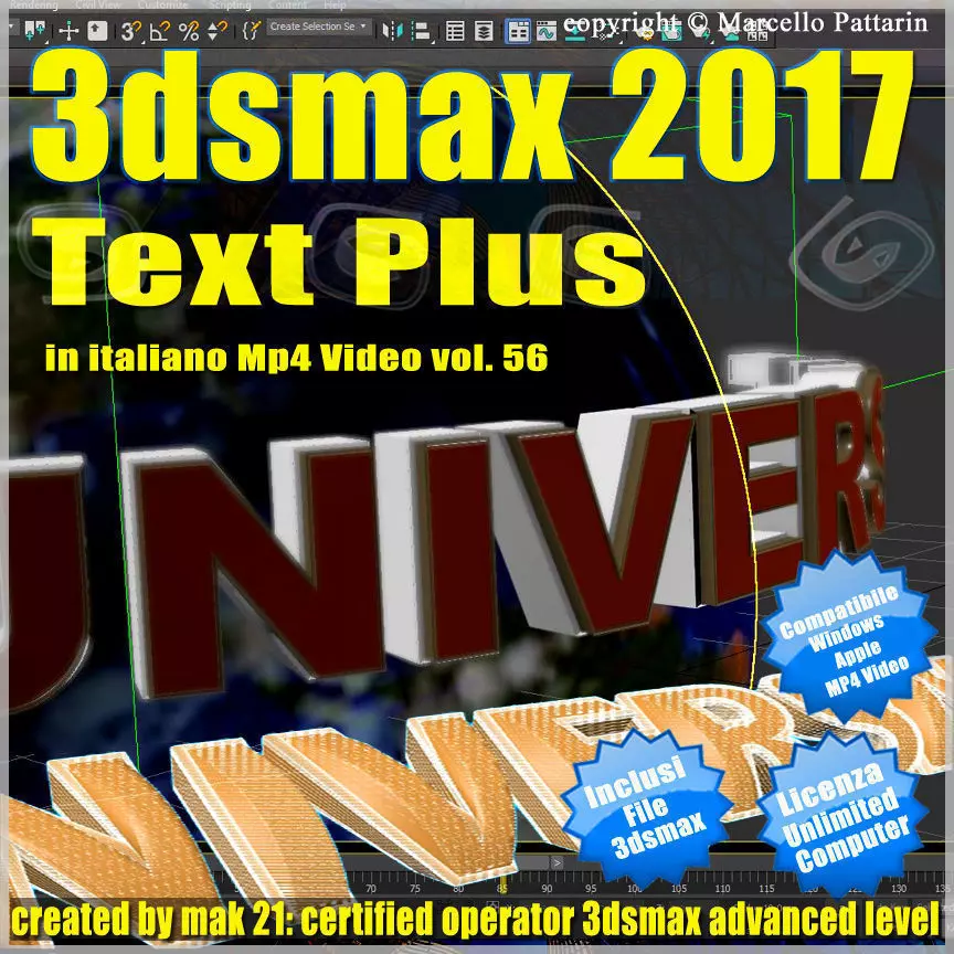 3ds max 2017 TextPlus vol 56 MP4 3D model_0