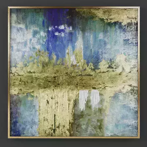 Art06 abstract painting gold