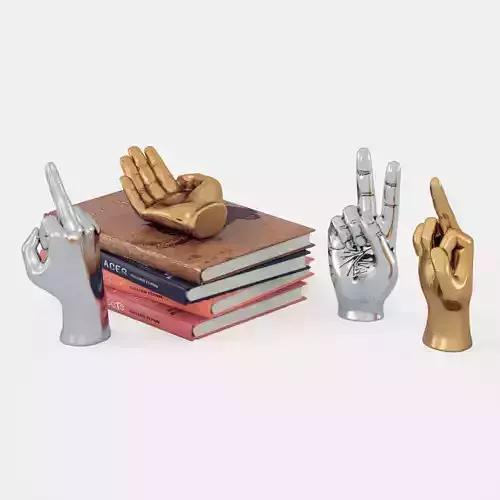 Figurine hand set for Table Top 3D model