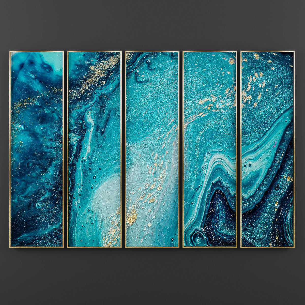 3D model Art07 marble wall art for living room VR / AR / lowpoly