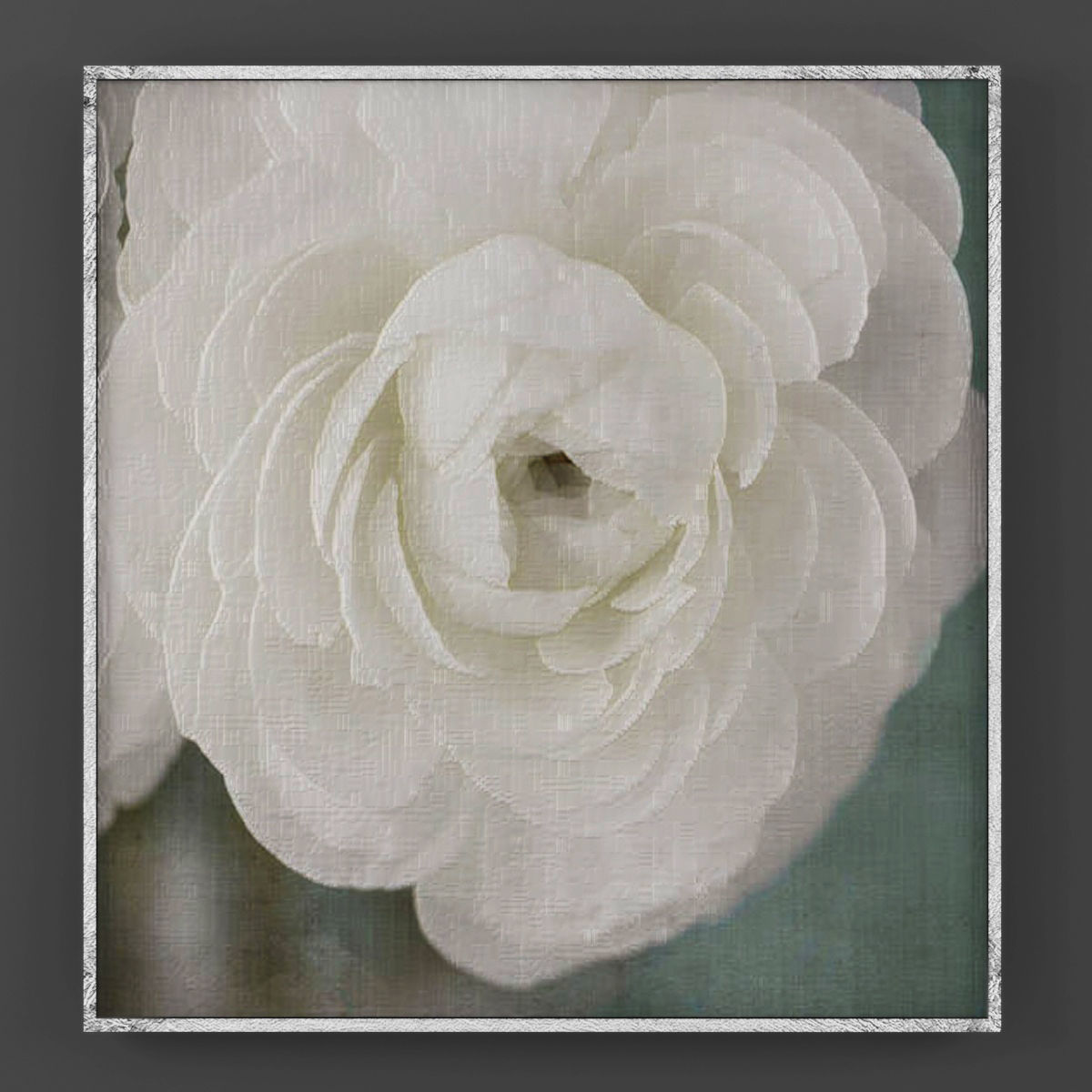 Art08 peony framed art Low-poly 3D model_1