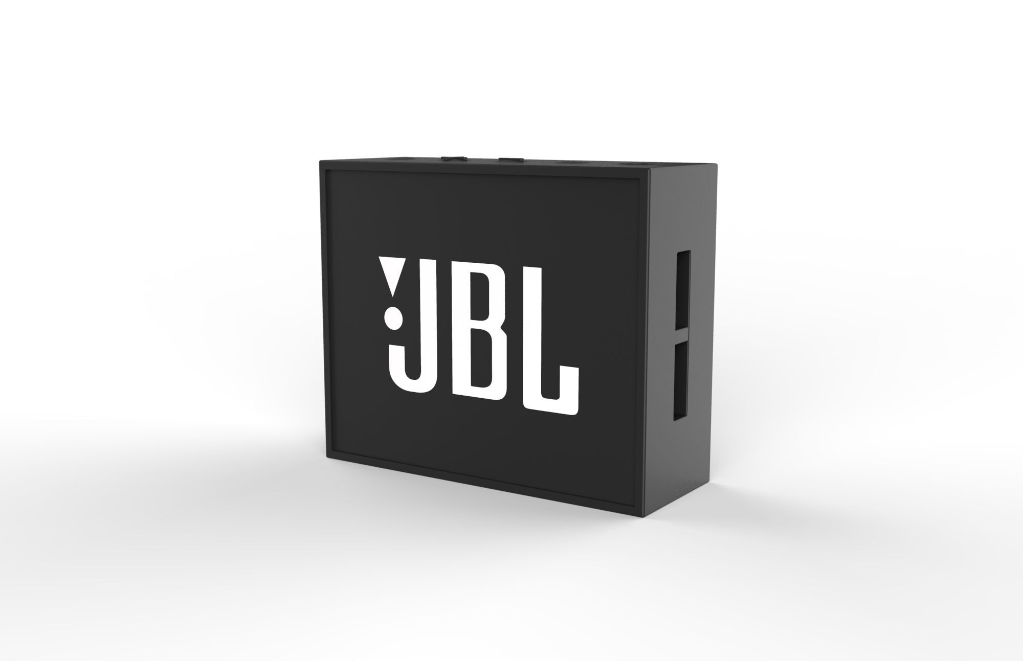 JBL GO1 BLACK SPEAKER -customizable speaker 3d model 3D model_2