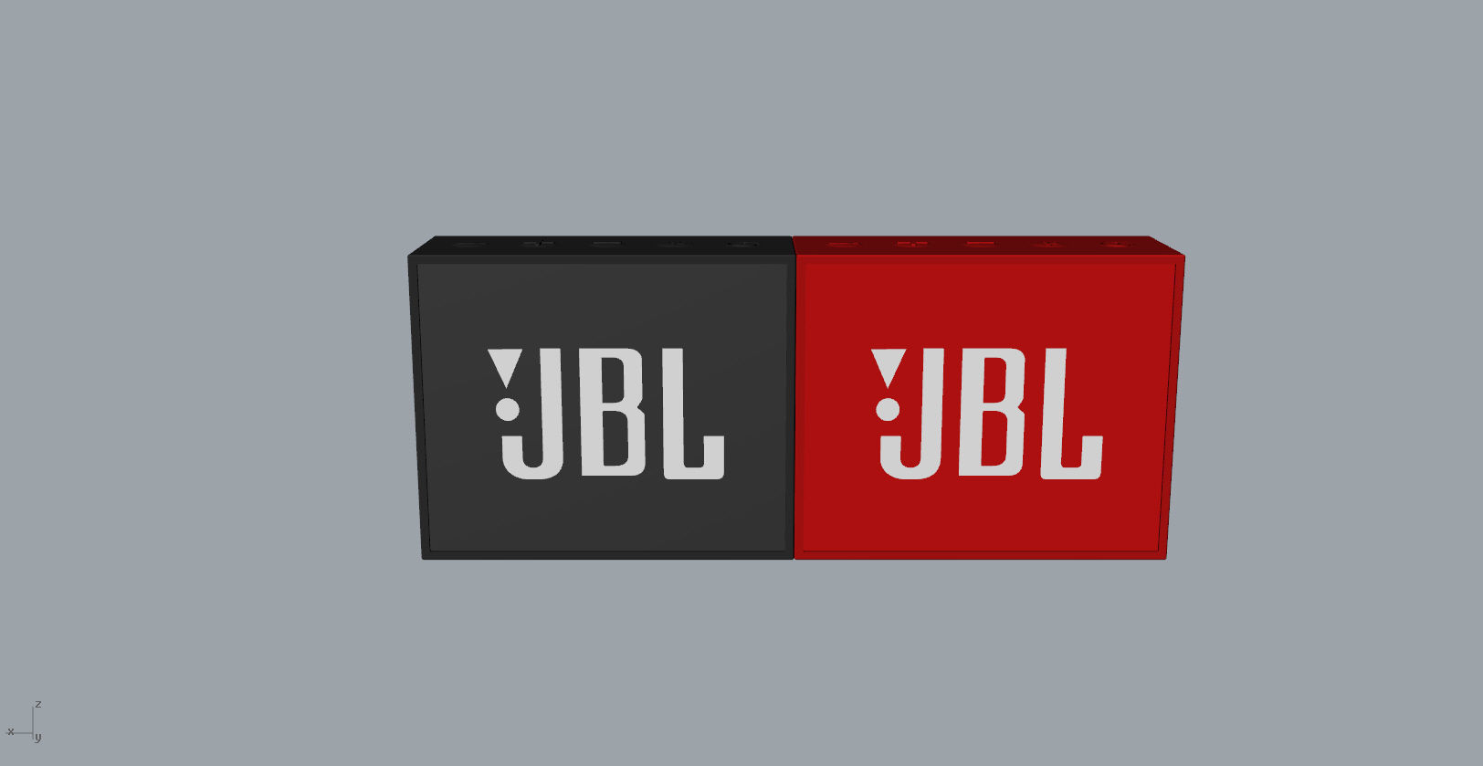 JBL GO1 BLACK SPEAKER -customizable speaker 3d model 3D model_27