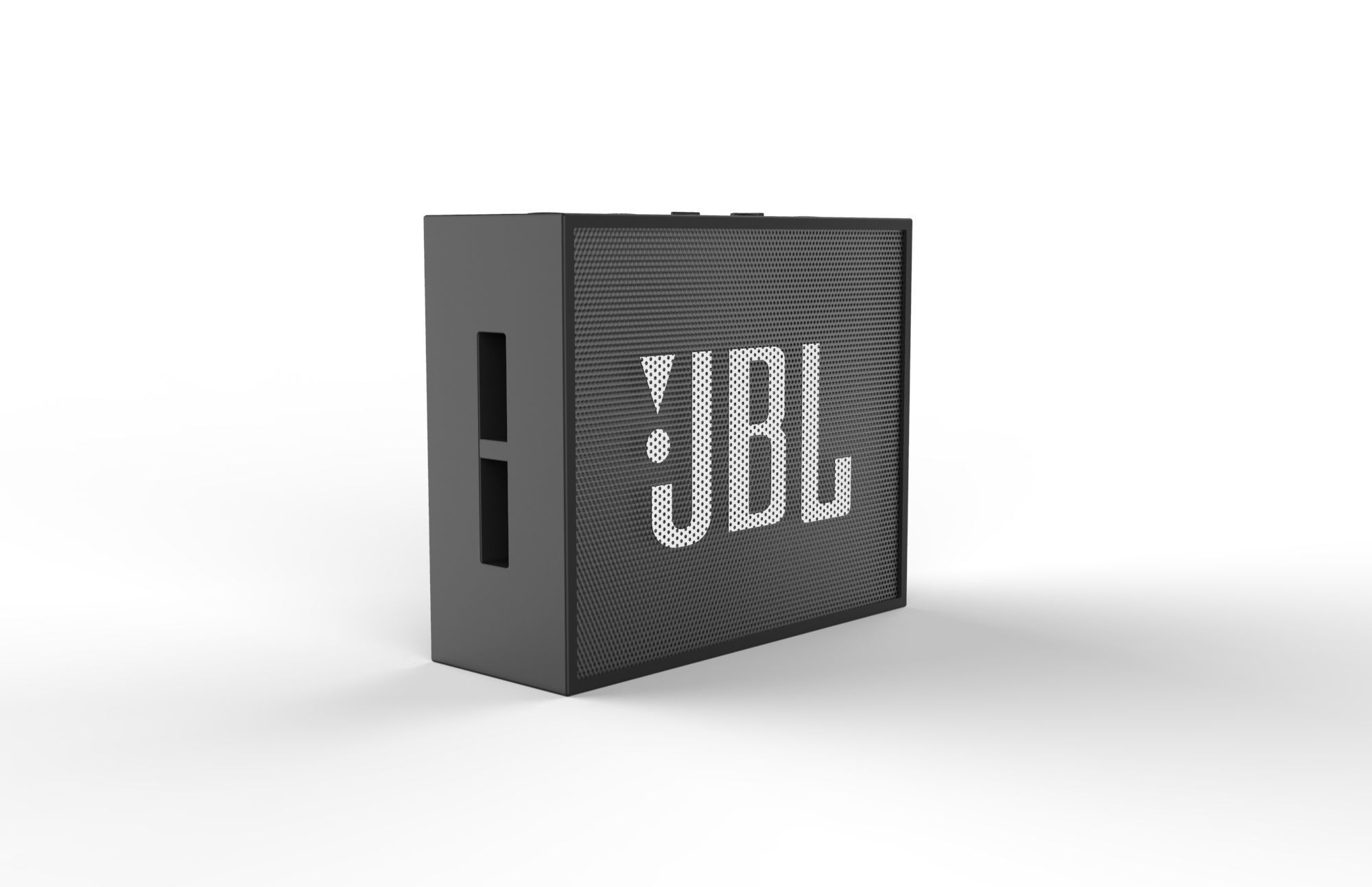 JBL GO1 BLACK SPEAKER -customizable speaker 3d model 3D model_1