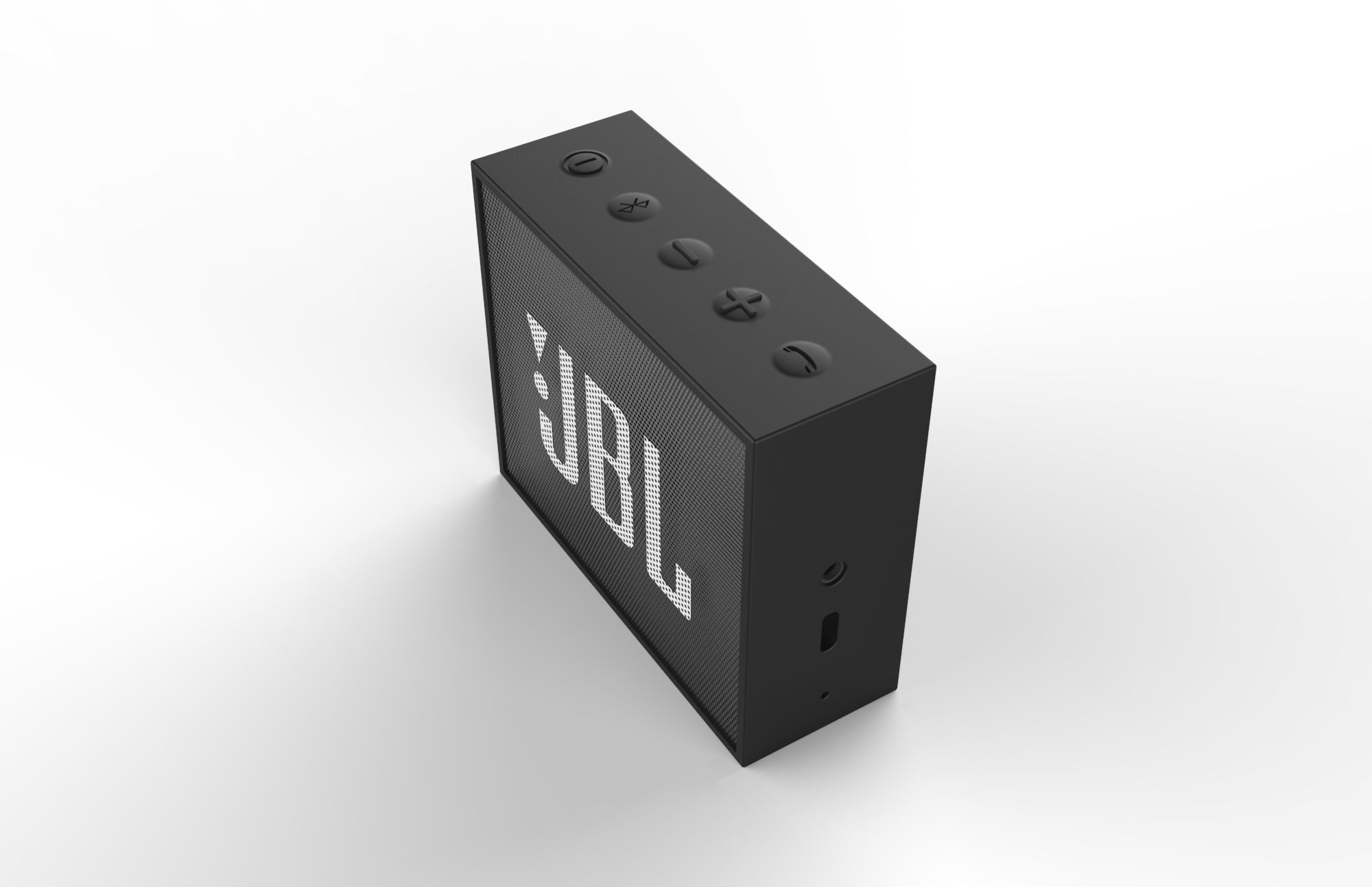 JBL GO1 BLACK SPEAKER -customizable speaker 3d model 3D model_4