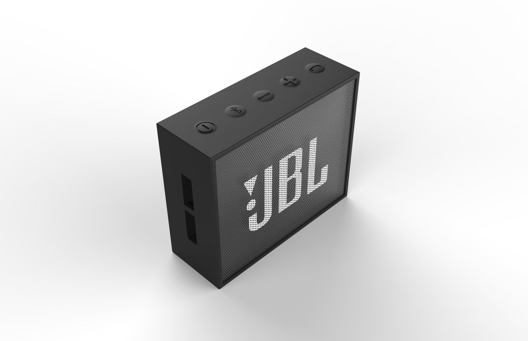 JBL GO1 BLACK SPEAKER -customizable speaker 3d model 3D model_6