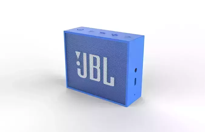 JBL GO1 Blue SPEAKER -customizable speaker 3d model