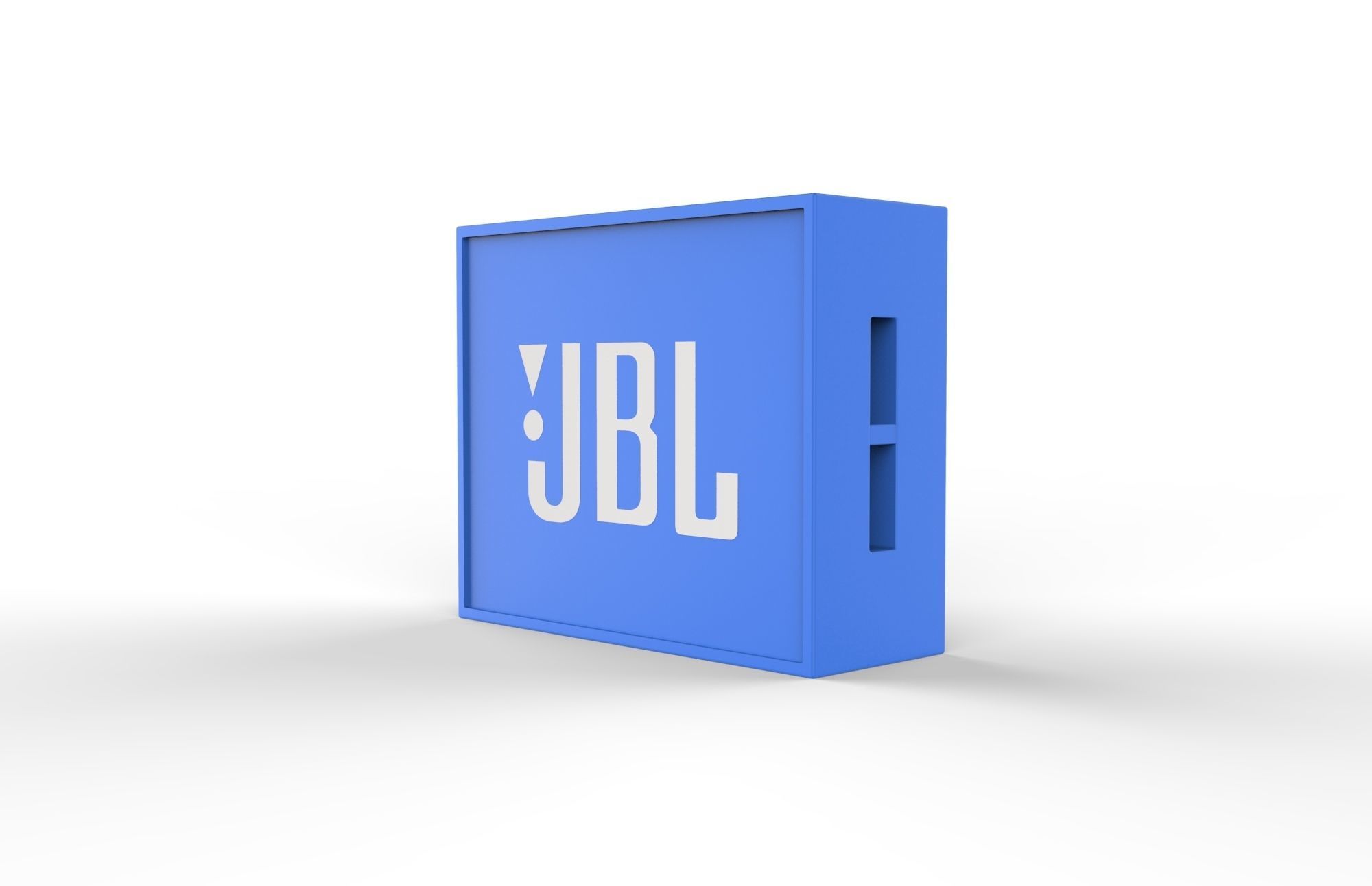 JBL GO1 Blue SPEAKER -customizable speaker 3d model Low-poly 3D model_2