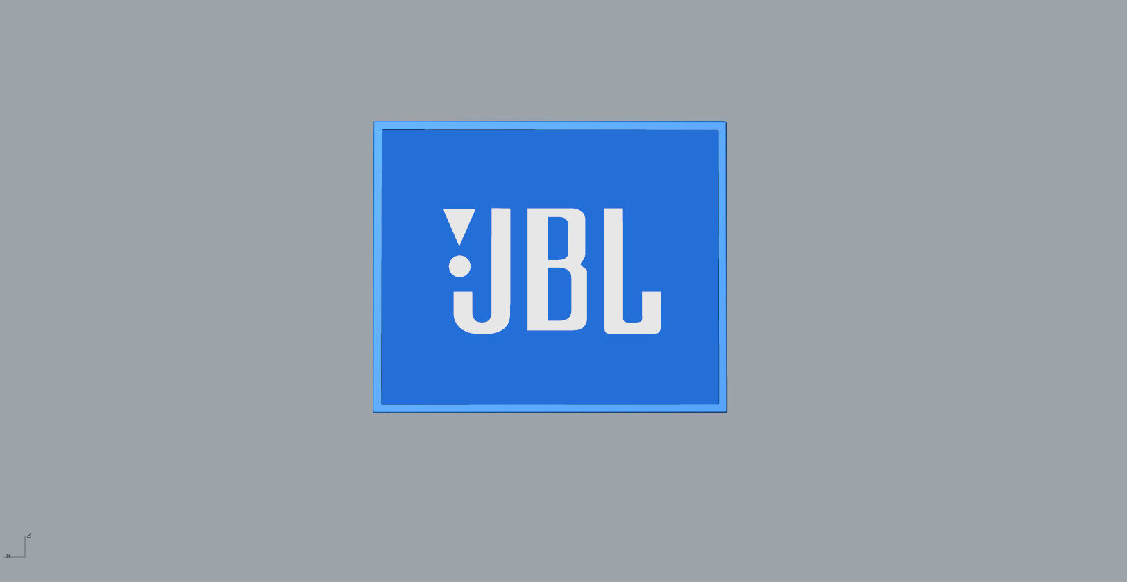 JBL GO1 Blue SPEAKER -customizable speaker 3d model Low-poly 3D model_12
