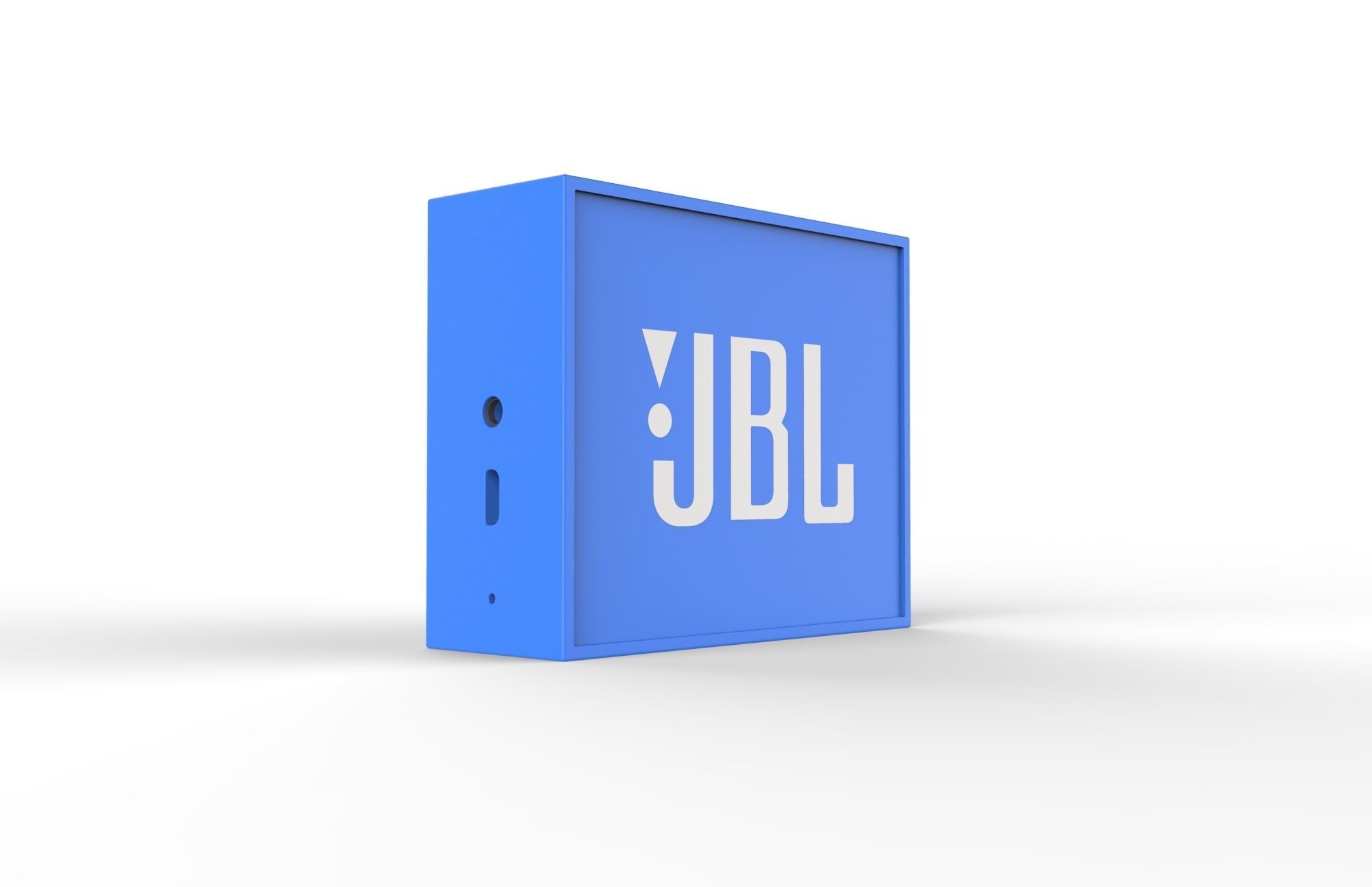 JBL GO1 Blue SPEAKER -customizable speaker 3d model Low-poly 3D model_1
