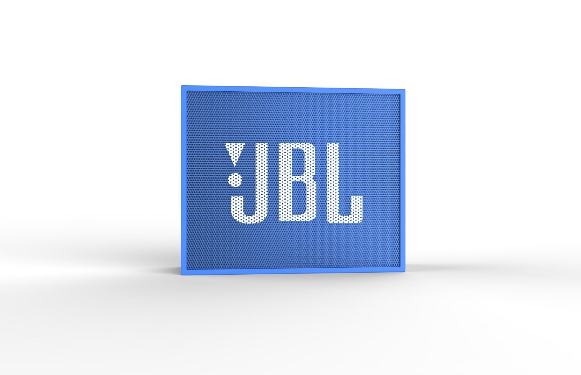 JBL GO1 Blue SPEAKER -customizable speaker 3d model Low-poly 3D model_5