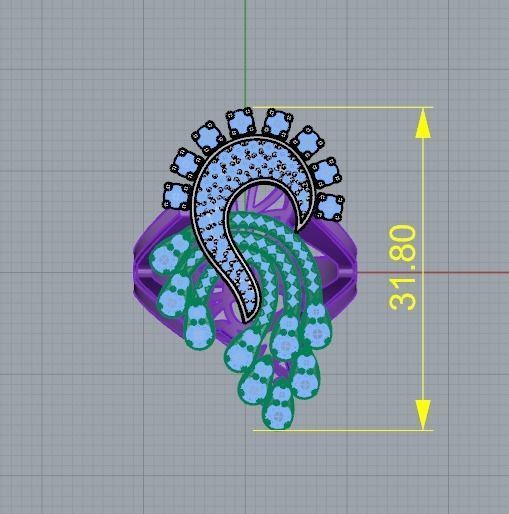 K RINGS N2001  2 3D print model_5