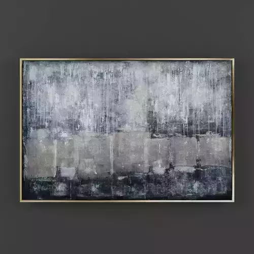 Art20 abstract painting in gold frame