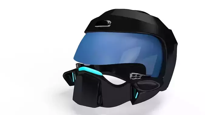SiFi Military Helmet 3d Modeling 3D model