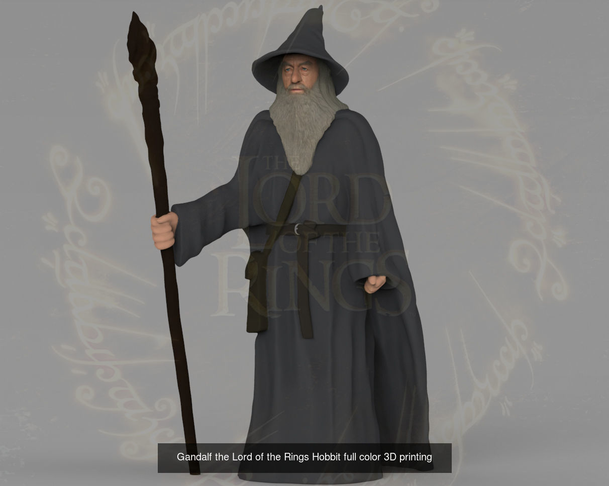 The Lord of the Rings ready for full color 3D printing 3D Model Collection_2