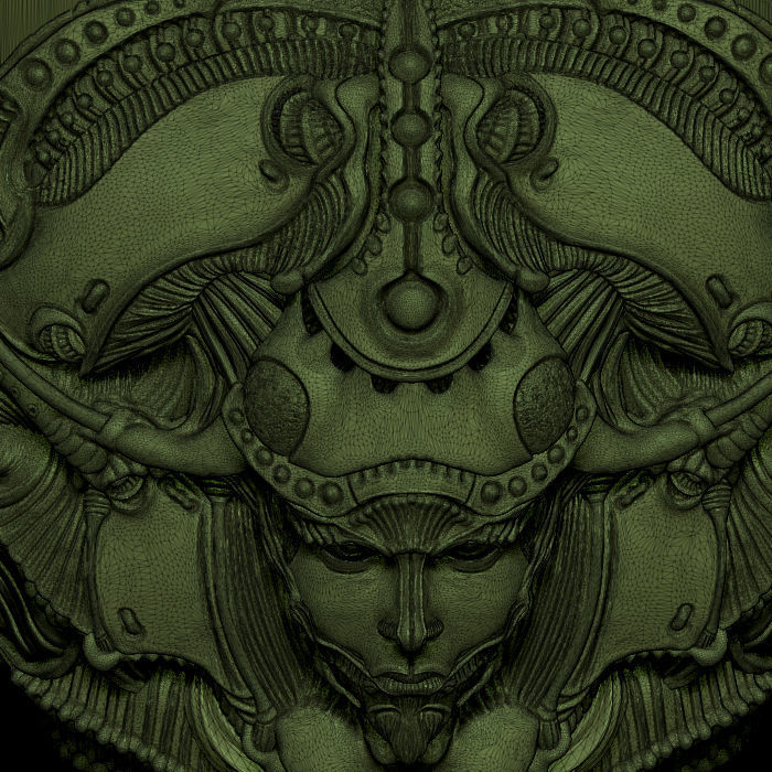 Ring Of Sheen Biomechanics Head 3D printing STL 3D print model  3D print model_7