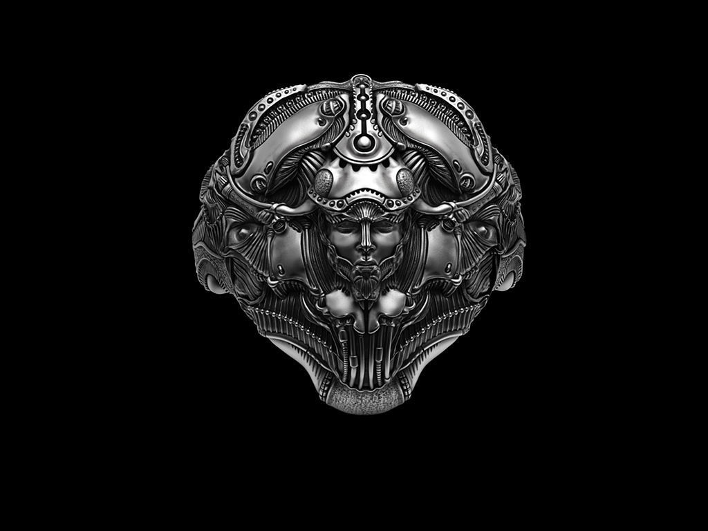 Ring Of Sheen Biomechanics Head 3D printing STL 3D print model  3D print model_1