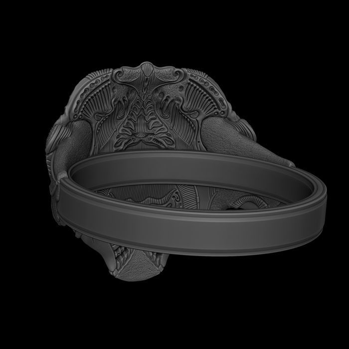 Ring Of Sheen Biomechanics Head 3D printing STL 3D print model  3D print model_6