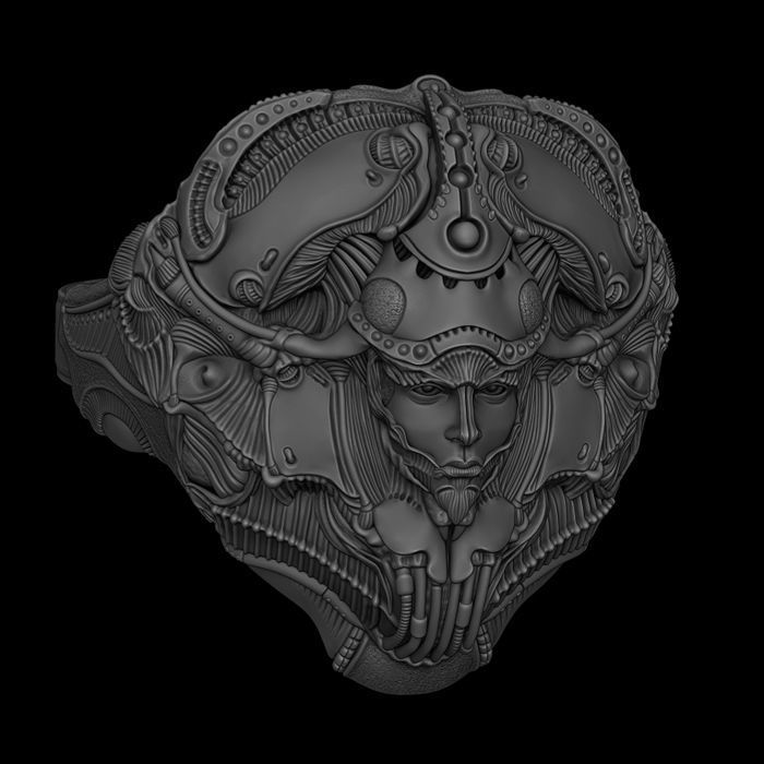 Ring Of Sheen Biomechanics Head 3D printing STL 3D print model  3D print model_5