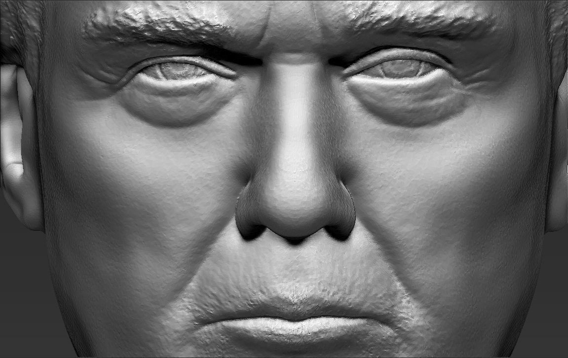 Donald Melania Ivanka Trump busts 3D printing ready  3D Model Collection_12