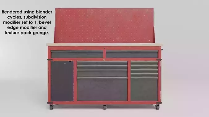 Garage 60inch tool cabinet 3D model
