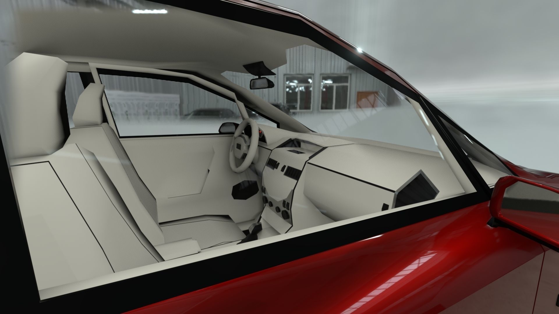 Affekta A212 Sport Concept Car with interior Low-Poly Low-poly 3D model_14