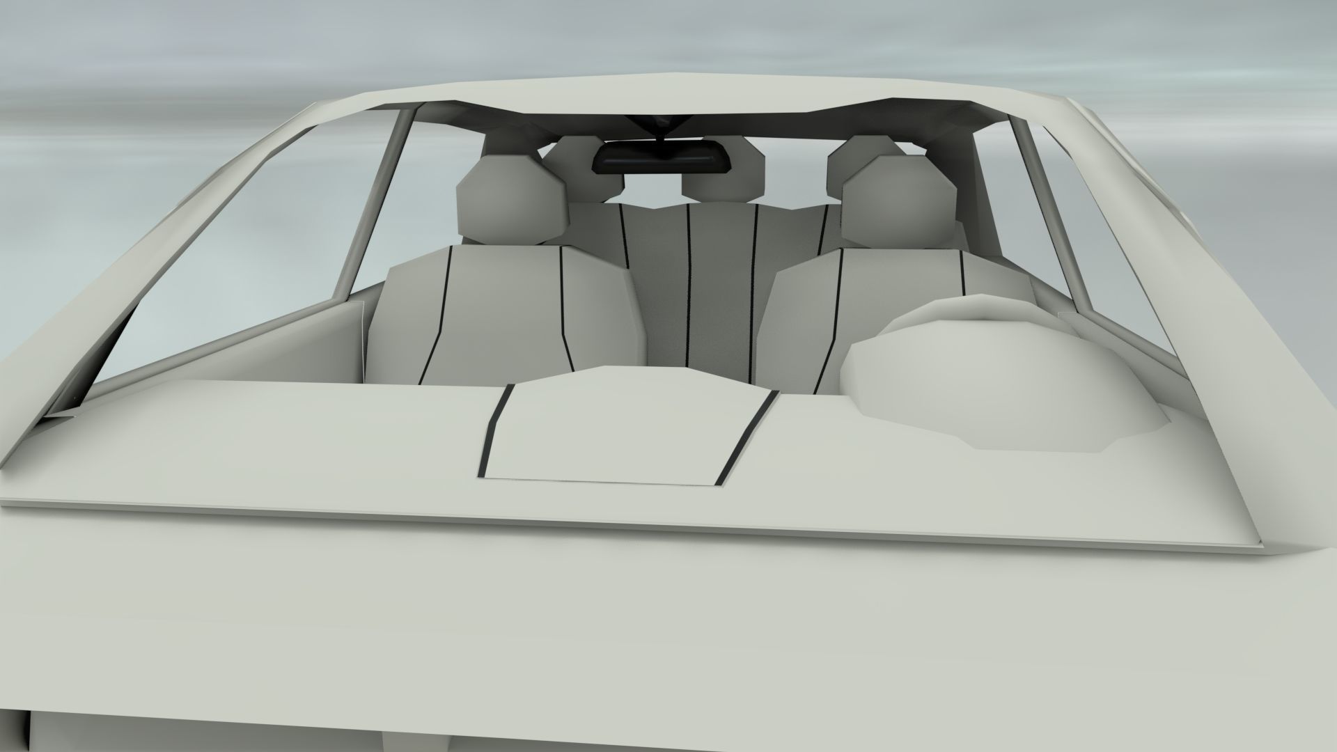 Affekta A212 Sport Concept Car with interior Low-Poly Low-poly 3D model_17