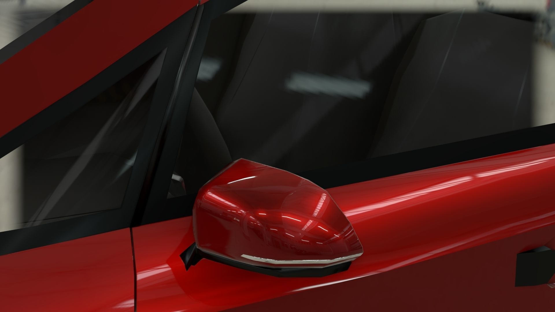 Affekta A212 Sport Concept Car with interior Low-Poly Low-poly 3D model_8