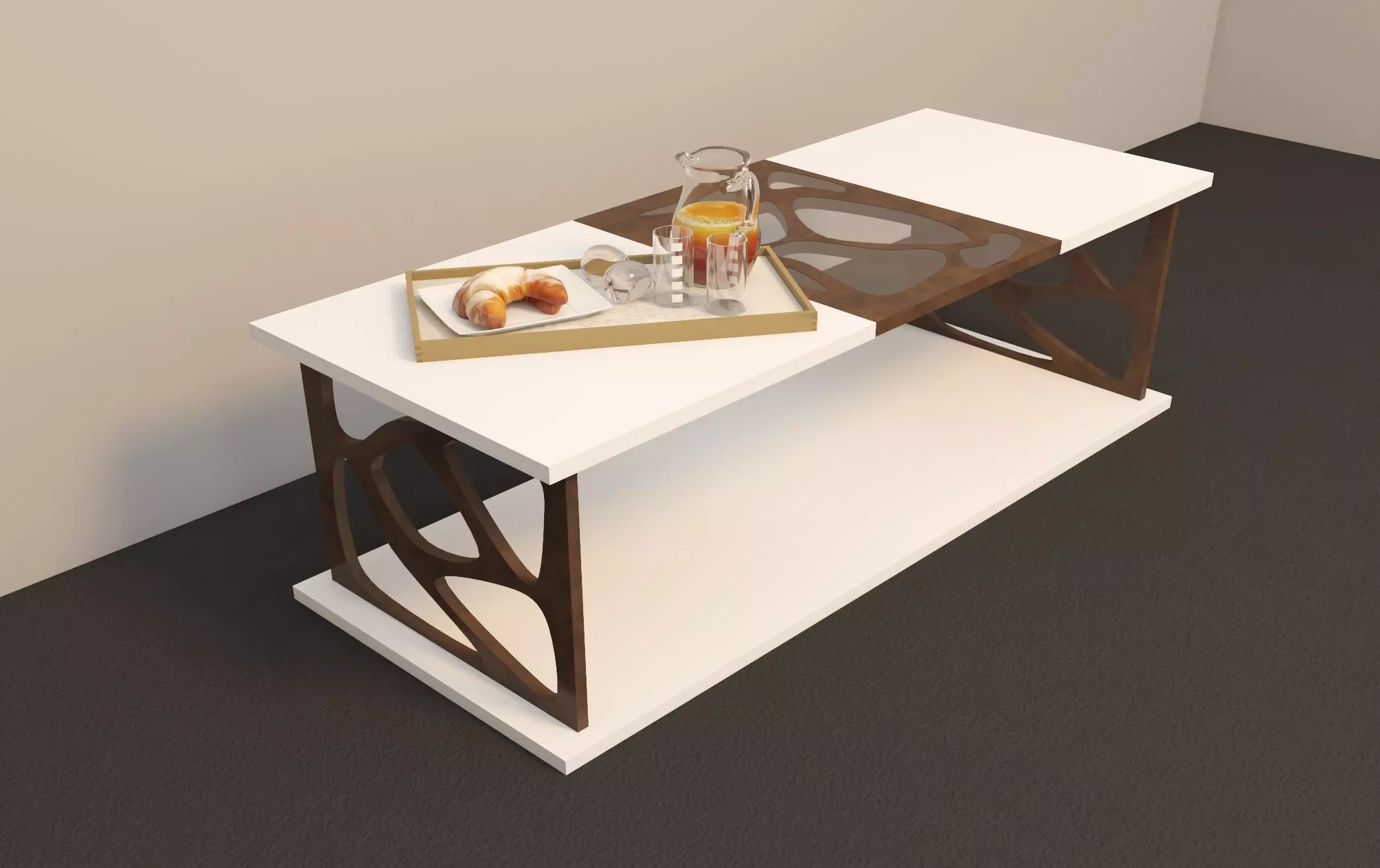 Bio table simple 3D model_0