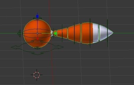 Dougie orange sphere Free 3D model