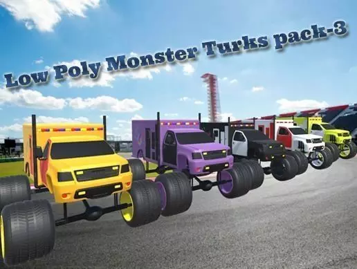  Low Poly Monster Turks pack-3 Low-poly 3D model_0