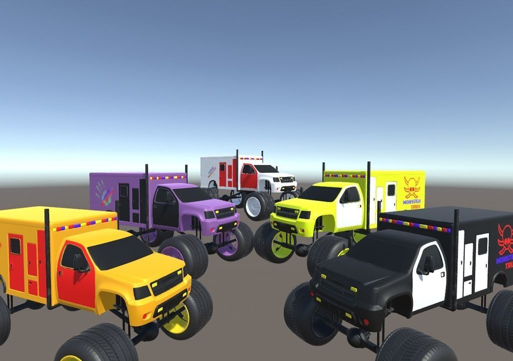  Low Poly Monster Turks pack-3 Low-poly 3D model_7