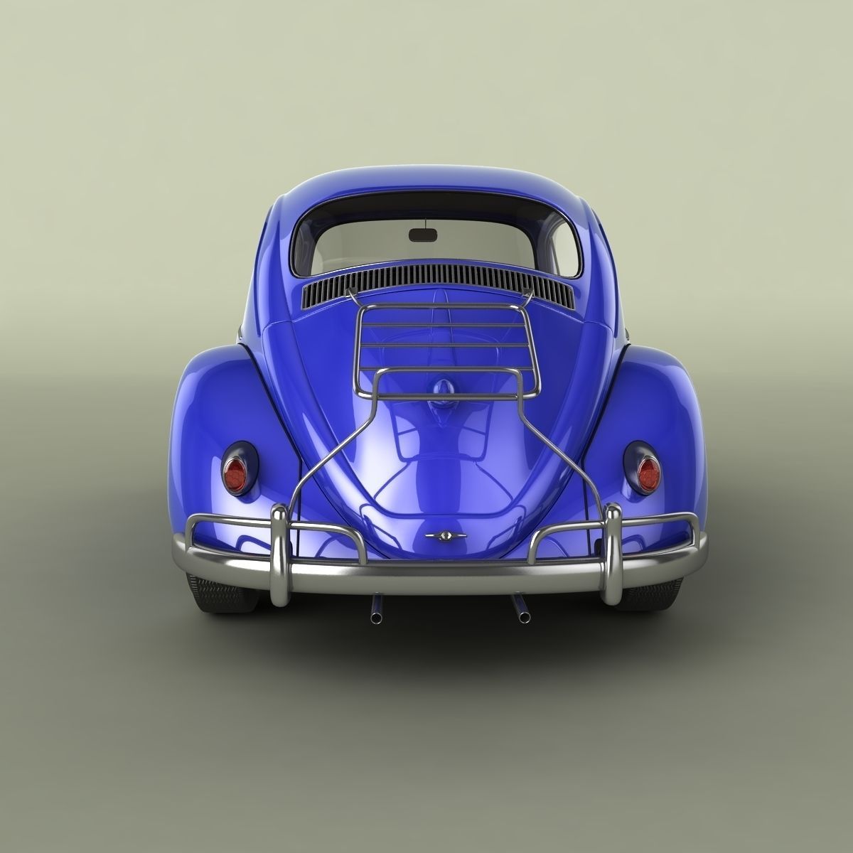 Volkswagen Beetle 1958 3D model_3
