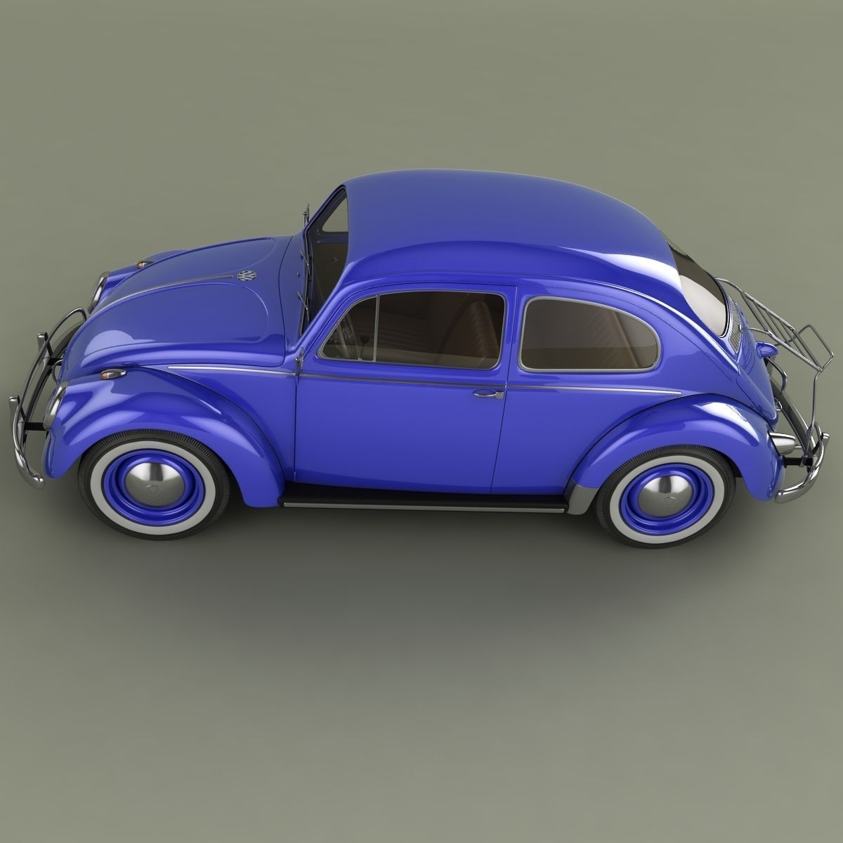 Volkswagen Beetle 1958 3D model_6
