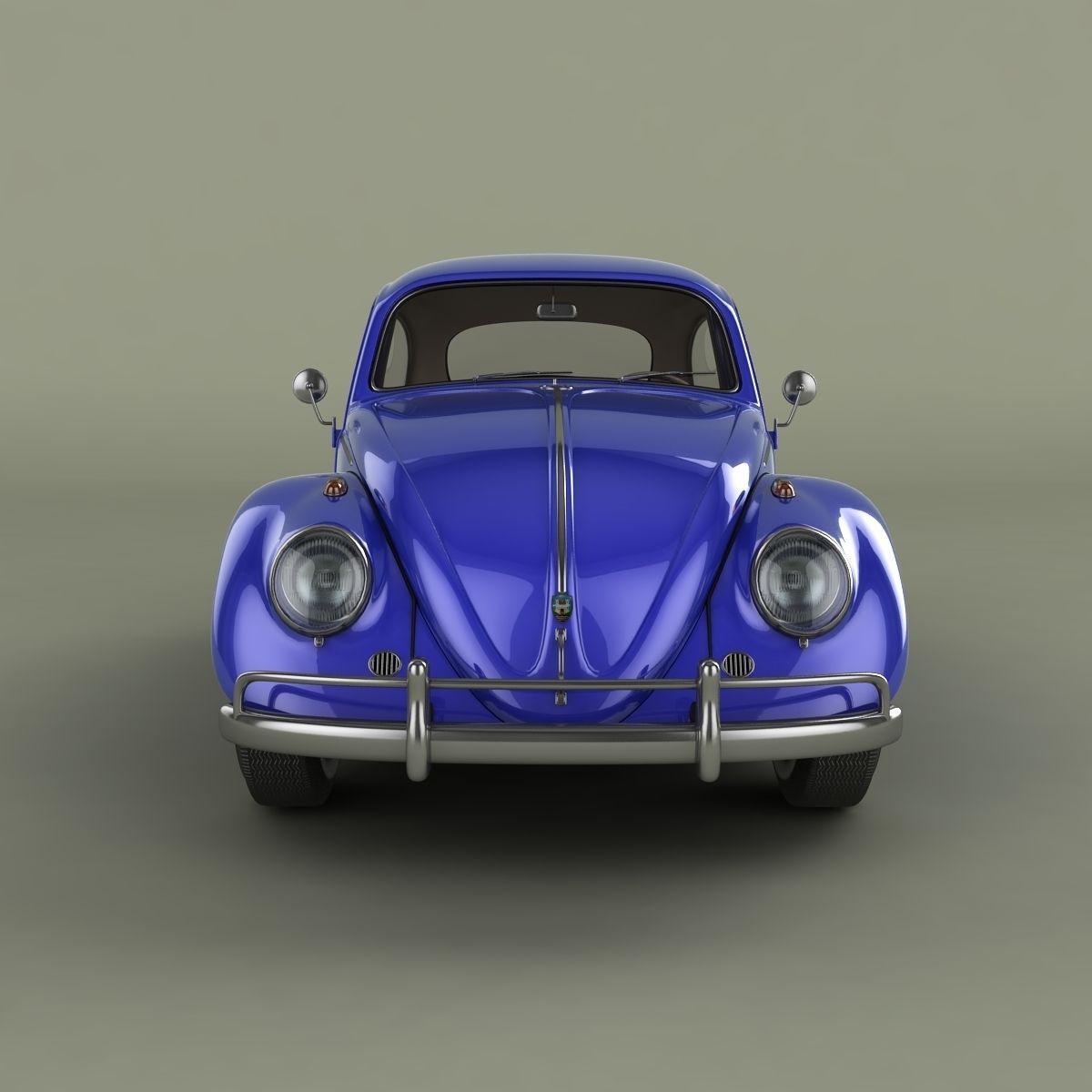 Volkswagen Beetle 1958 3D model_4