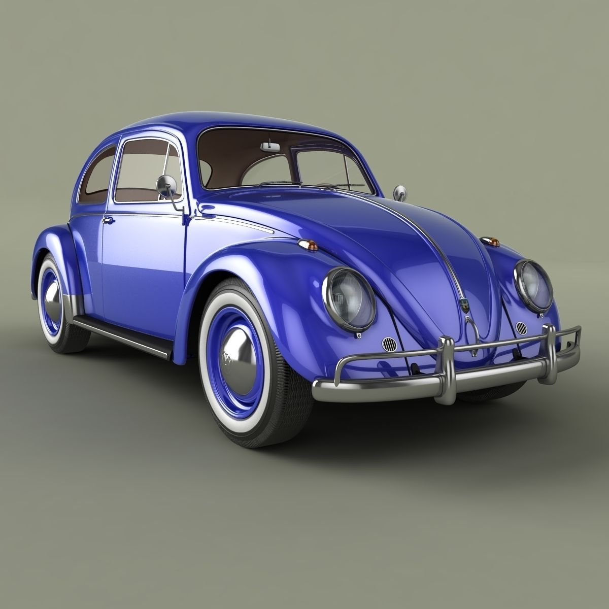 Volkswagen Beetle 1958 3D model_9