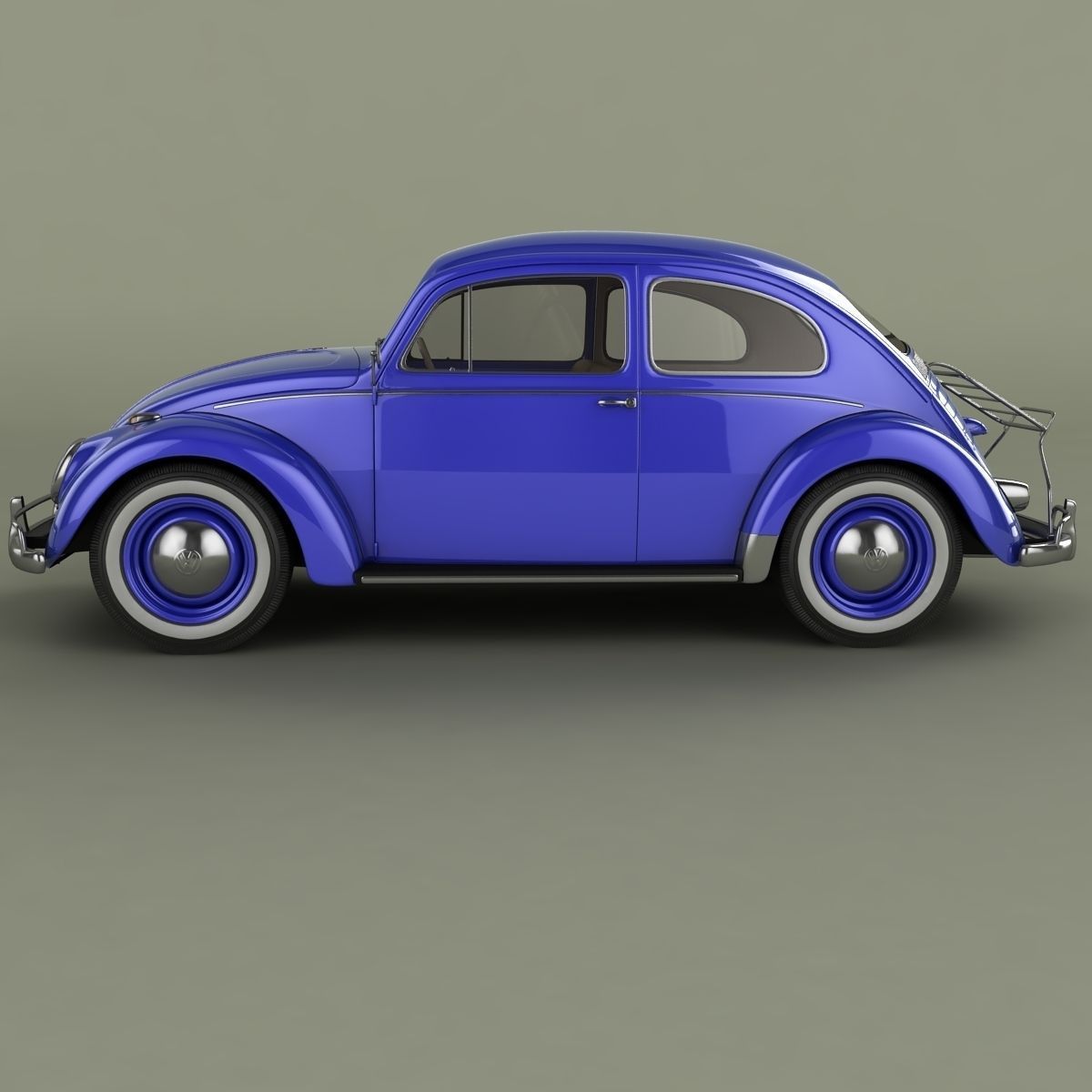 Volkswagen Beetle 1958 3D model_1
