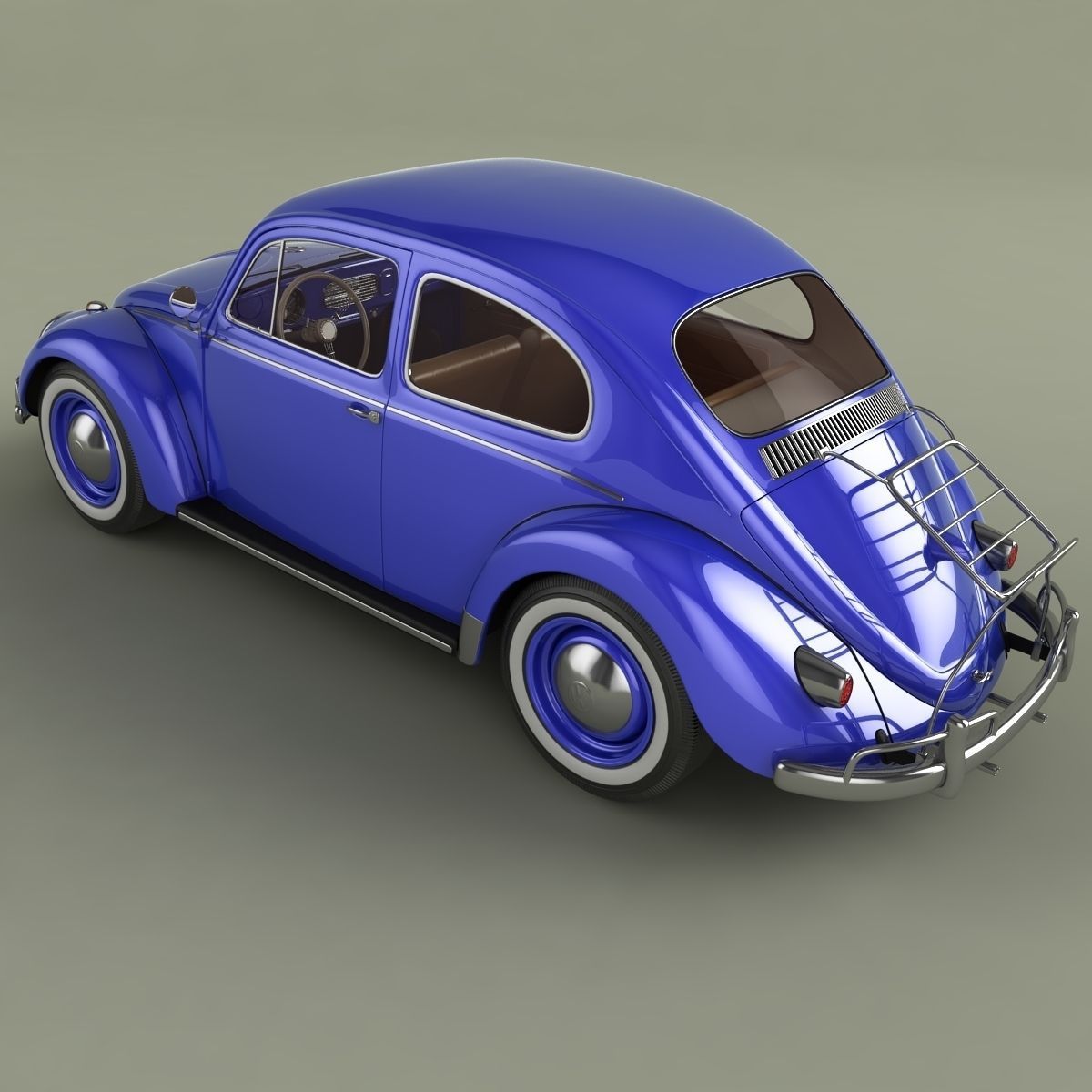 Volkswagen Beetle 1958 3D model_7