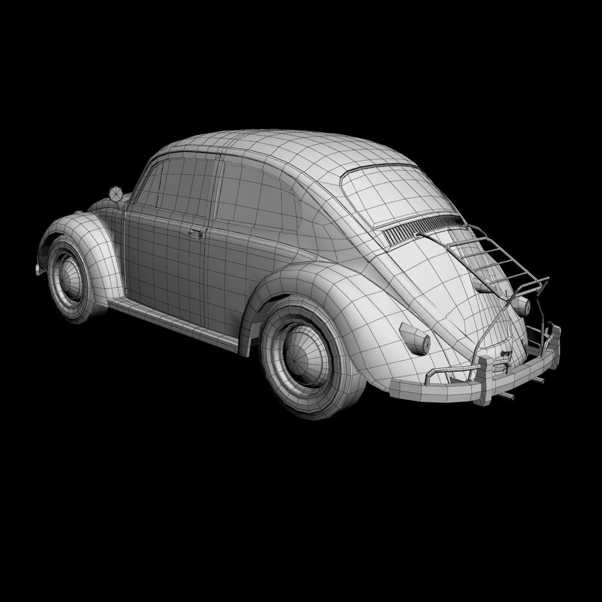 Volkswagen Beetle 1958 3D model_15